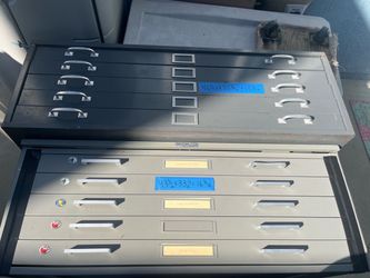 Metal Flat File Cabinets