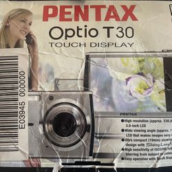 Pentax Optio T30 Touch Display Camera - MINT + Full Accessories 📸