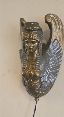 Plaster Of Paris Woman Sconce Lighting.