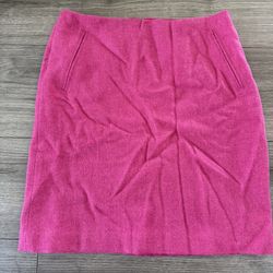Talbots Pink Wool Tweed Straight Pencil Skirt High Rise Petites Size 0P