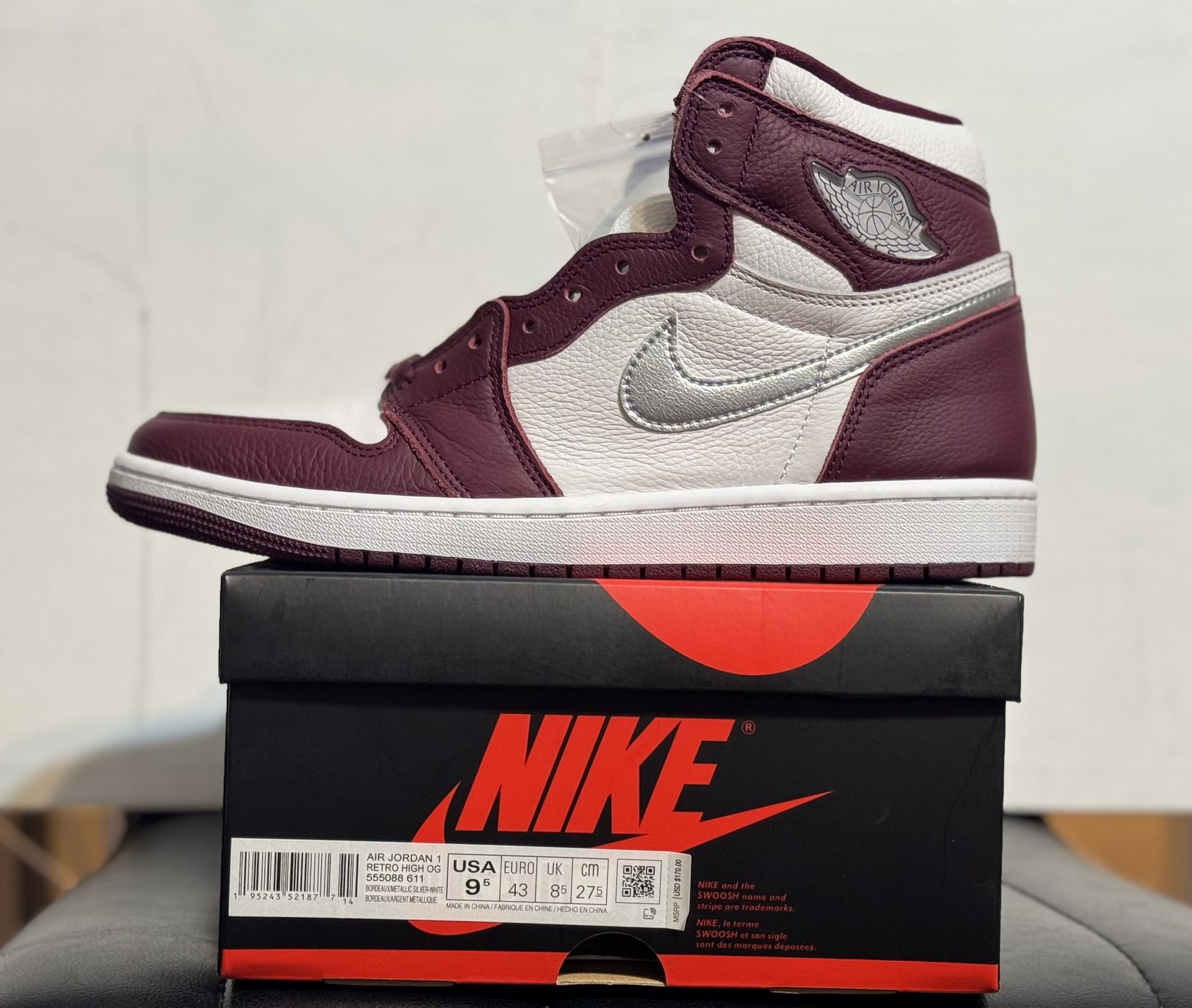 Jordan 1 Og High Maroon