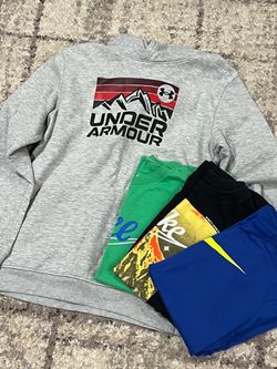 Youth large Under Armour Hoodie & Nike shirts