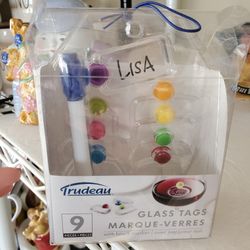 Wine Glass Name Tags. New