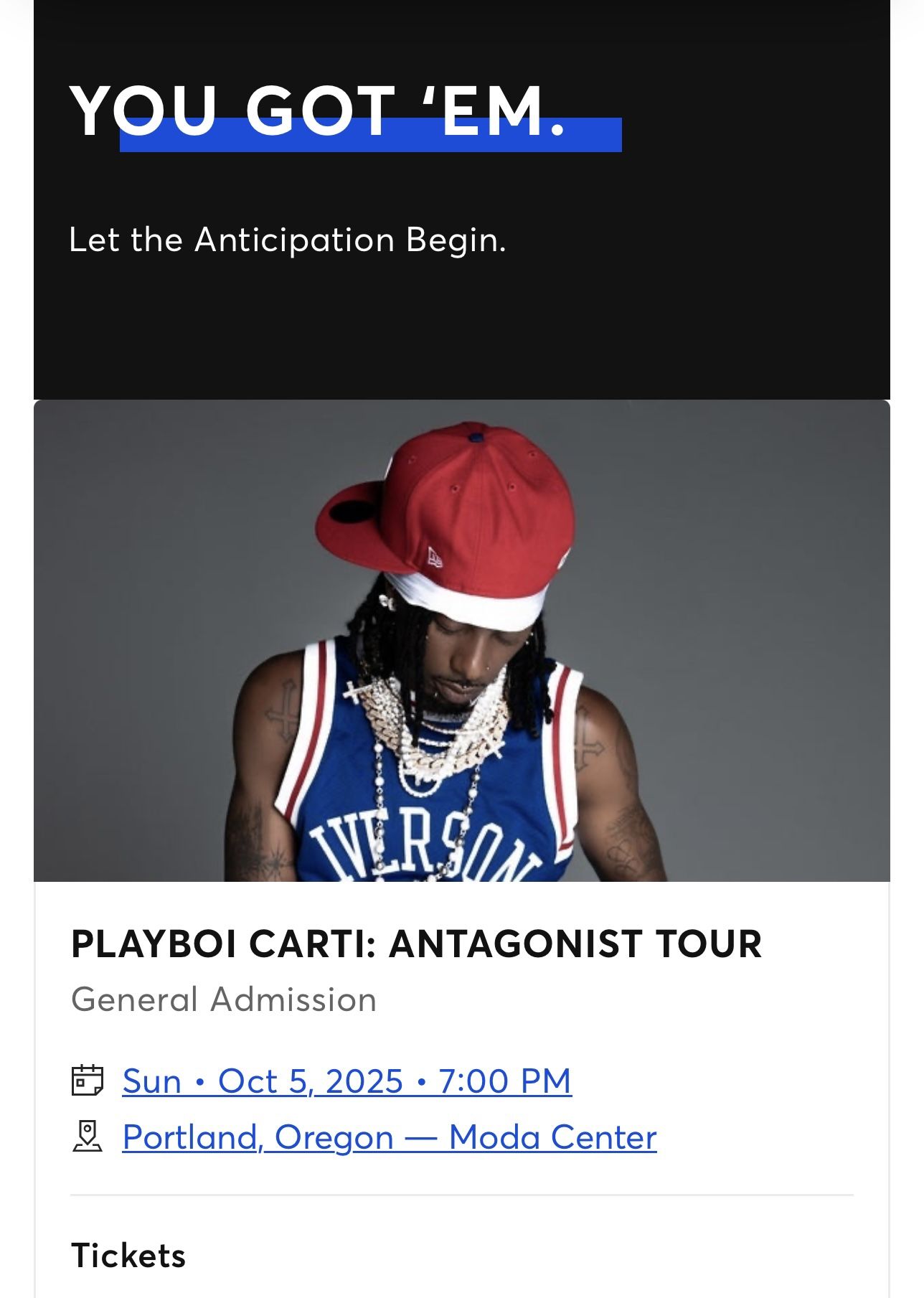 playboi carti floor tickets