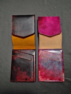 Handmade Full Grain Leather Cash Wallets, Limited Edition Colors, Improved Oldis Road Design
