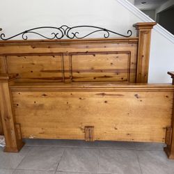 King Bed Frame & 2 Night Stands 