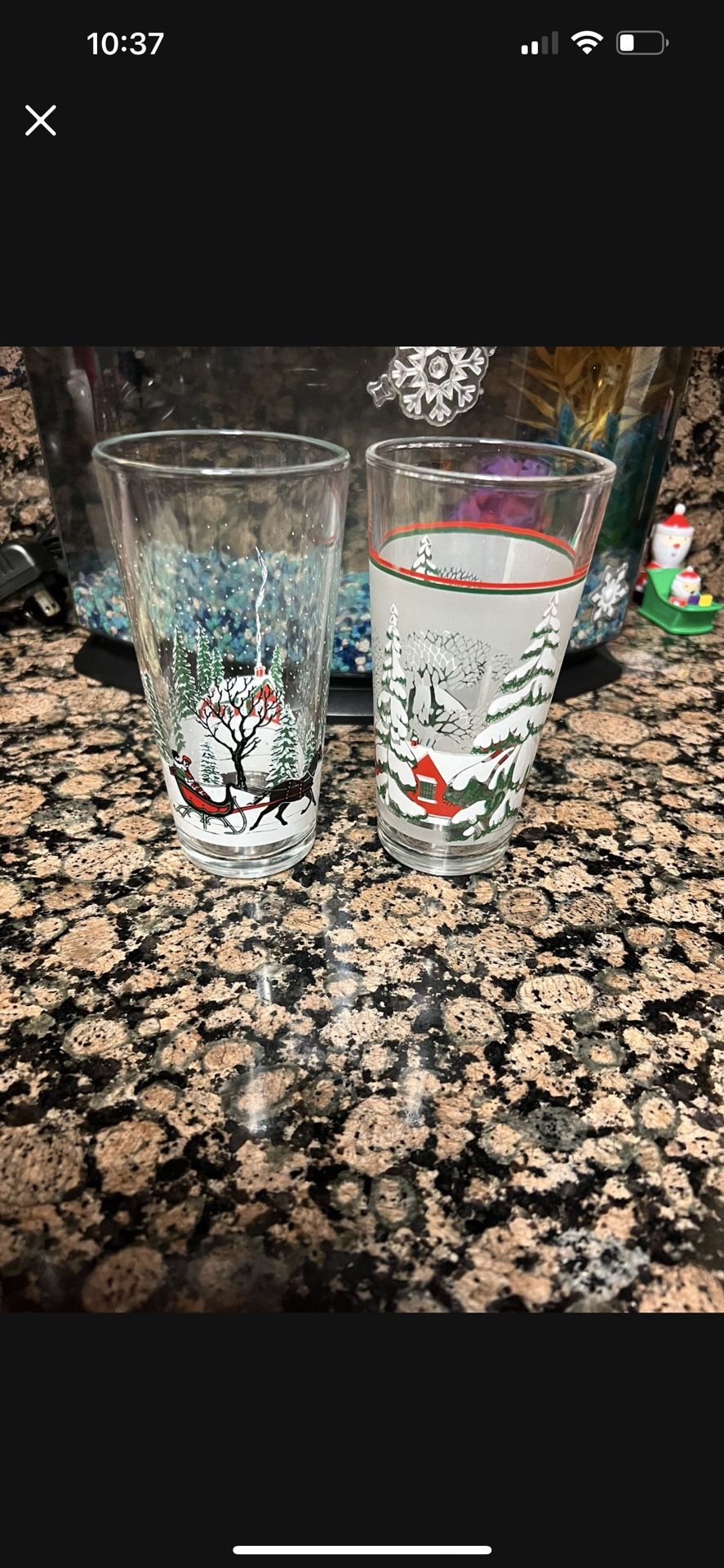 Beautiful Christmas Big Galsess Each $5