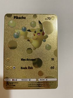 Pikachu Pokemon Card Custom Made