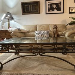 Moroccan/Spanish Style Wrought Iron Coffee Table