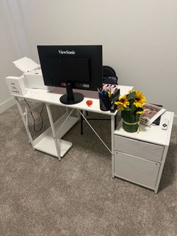 Writing Desk w/ fabric drawers