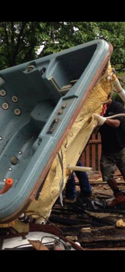 Hot tub removal