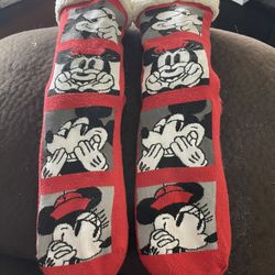 Mickey And Minnie Mouse Slippers 