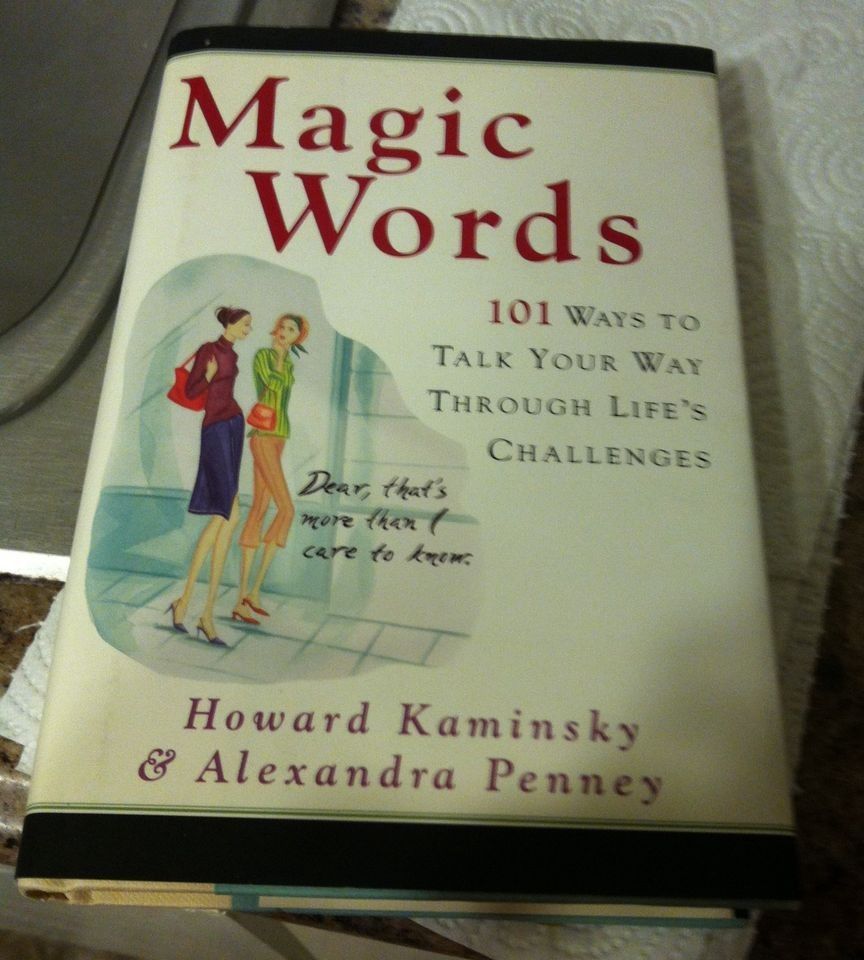 Magic Words Hardcover Book.
