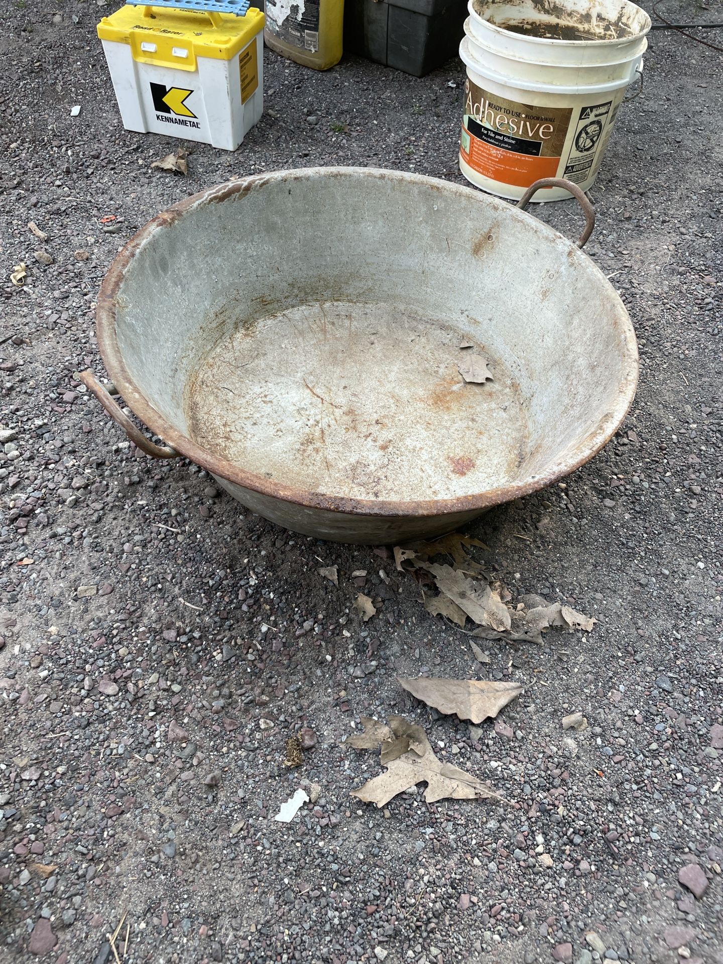 Galvanized Wash Pot