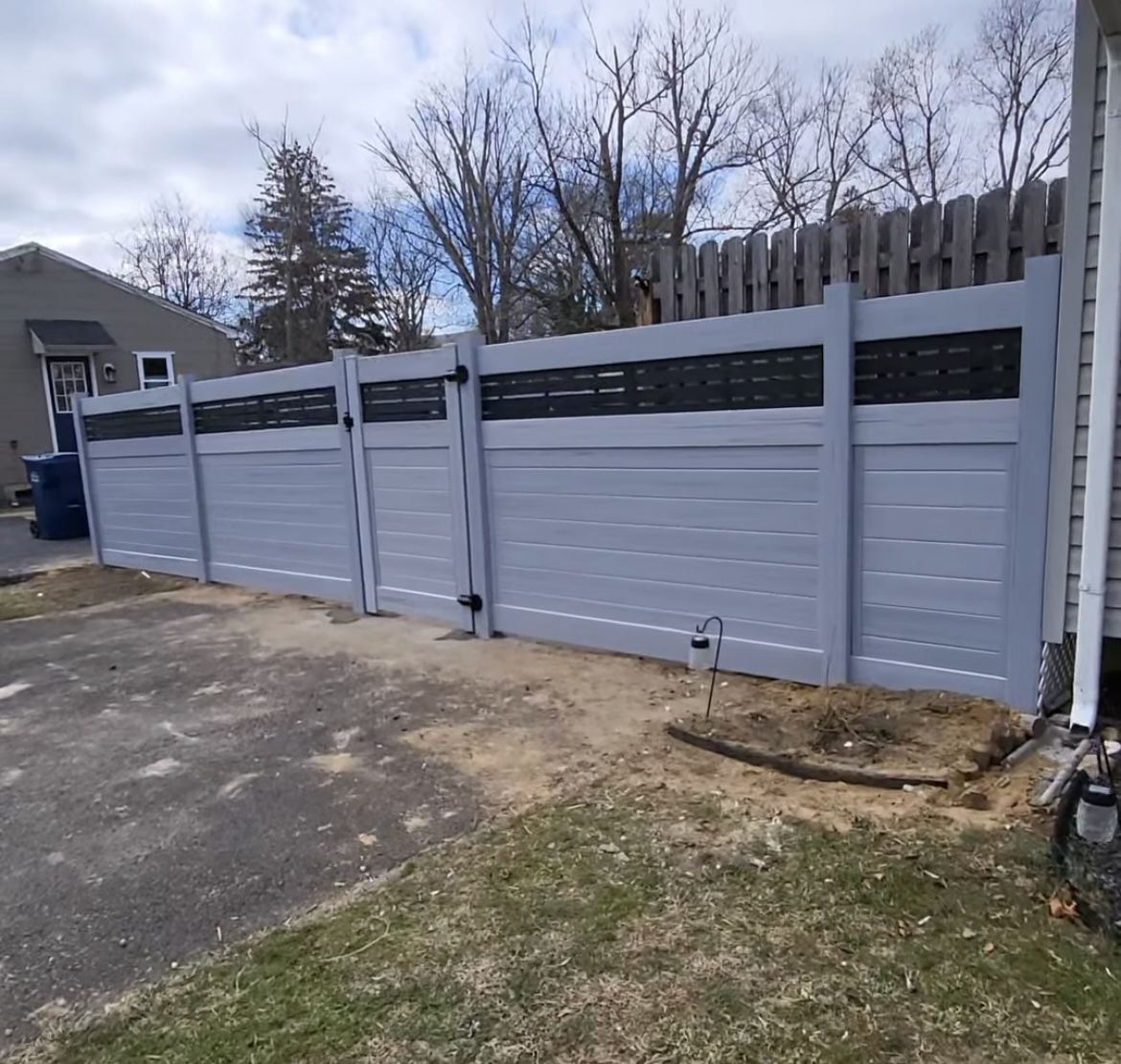Top Black Vinyl Fence