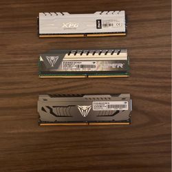 2 Viper DDR4 RAM And Xpg Gimmick D10 DDR4 Ram