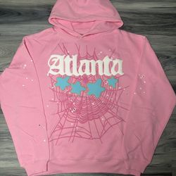 SP5DER Pink Atlanta Hoodie 