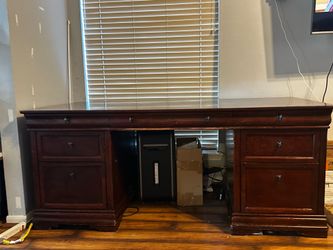 Solid wood desk