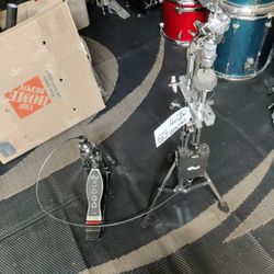 DW5000 Remote Cable Drive Hi Hat Stand 4 Drum set 