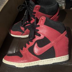 Nike Sky High Top Wedge Girl Dunk(reverse Bred)zs7