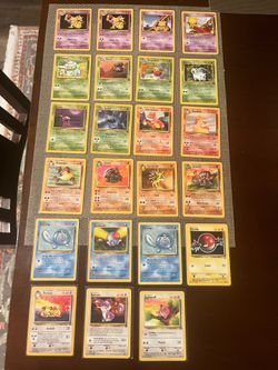 1999 Pokémon Vintage Cards Collection Lot - Light Play / Moderate Play