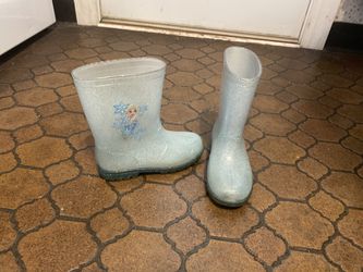 Girls frozen rain boots size 12