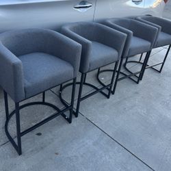 Set Of 4, Counter Height Stools