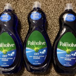 NEW Palmolive Oxy Power Dish Soap - 60 oz Total (20 ounce per bottle) 