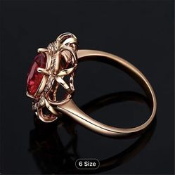Beautiful Brand New Home Gold Plated Women Ring Size 10