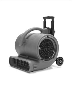 NEW IN BOX Shop B-Air 1/2 HP Air Mover for Janitorial Water Damage Restoration Stackable Carpet Dryer Floor Blower Fan with Handle Grey