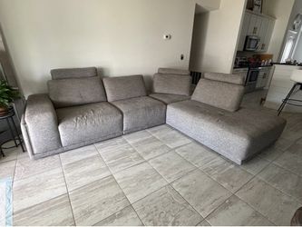 Sofa section is large and comfortable