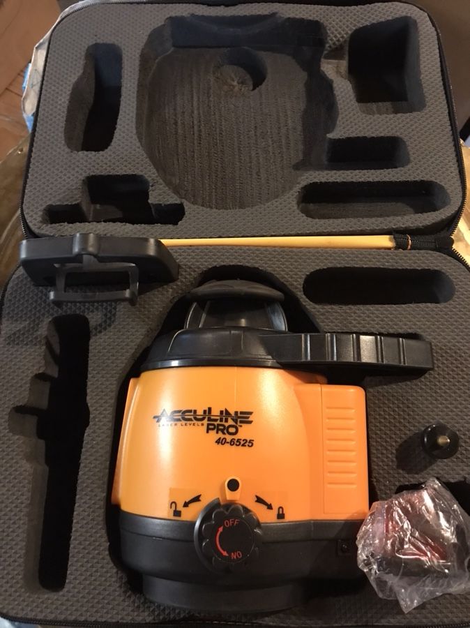 Acculine Pro Laser Level and Heavy Duty Dewalt Tripod