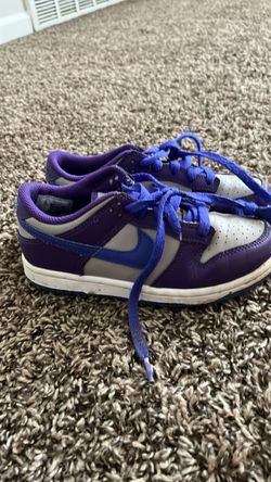 Nike Dunk Low Purple Blue Gray Sneakers 13C