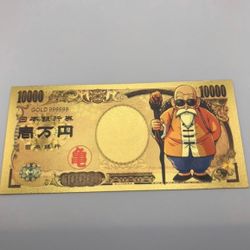 Master Roshi (Dragon Ball Z) 24k Gold Plated Banknote