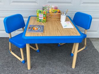 Vintage Fisher Price kids table and two chairs