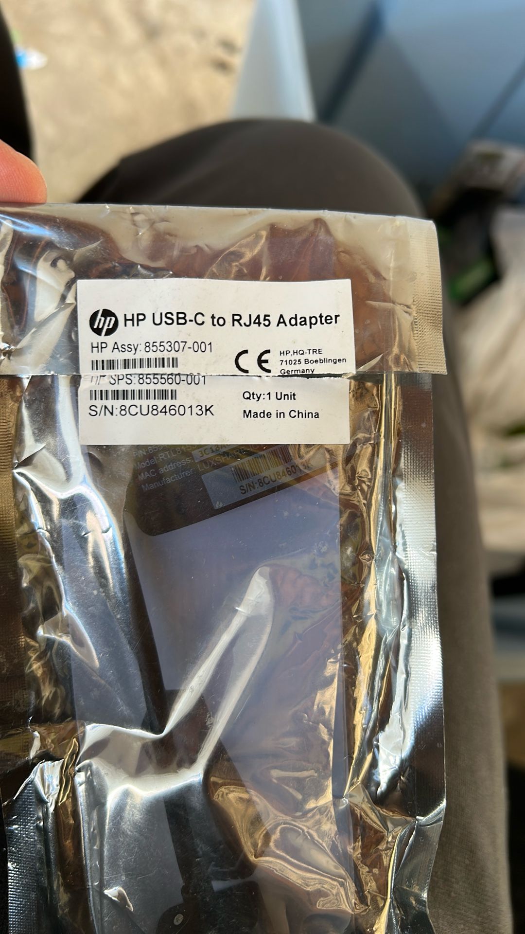 HP USB-C To RJ45 Brand New