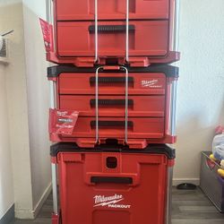 Milwaukee Packout Tool Boxes x3