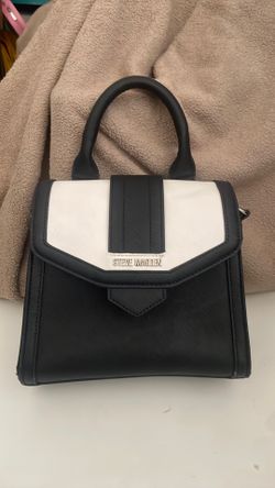 Black and white Steve Madden purse