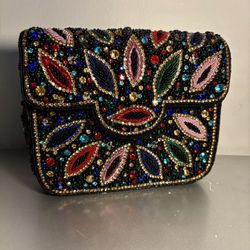 Handmade Ethnic Designer Evening Ladies Clutch Bag, Wedding, Summer,Royal