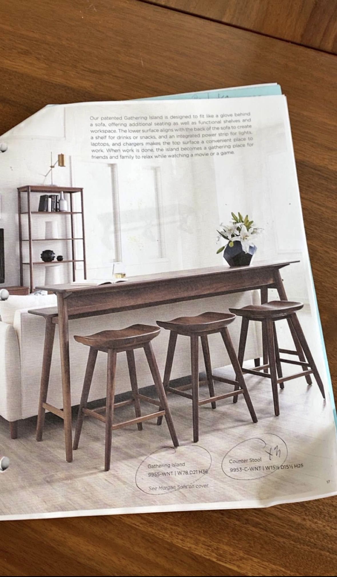 Console Table With Bar Stools (brand new purchased from Slater’s)