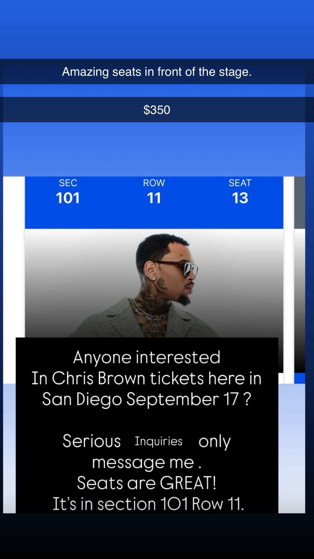 Chris Brown Ticket
