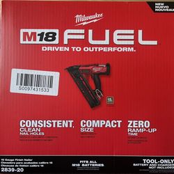 Milwaukee Finish Nailer 