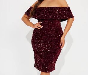Brand new plus size off the shoulder dress