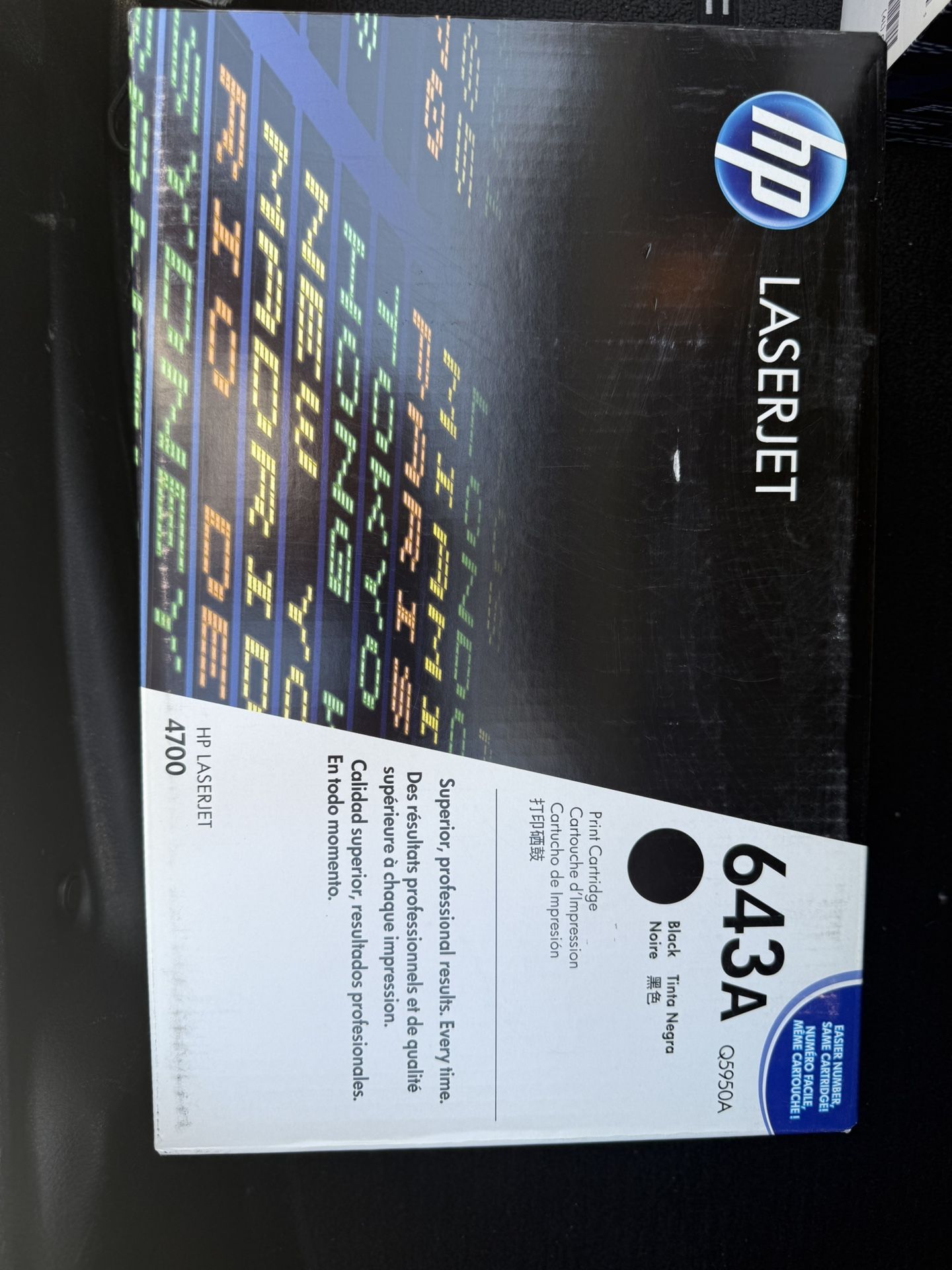HP 643A Black Toner Cartridge
