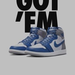 Jordan 1 High Og True Blue Sz 11.5