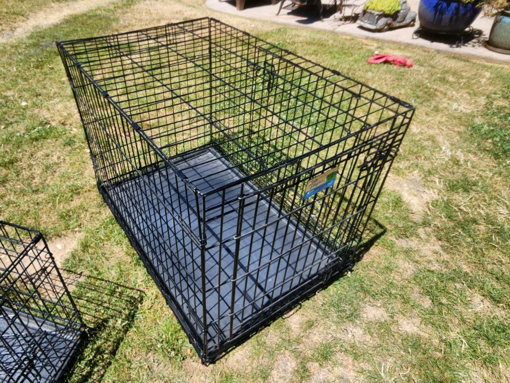 Large Dog Kennel, folds down when not needed