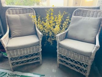(Delivery)Rattan Pair of Chairs & More (Free Delivery if Needed)