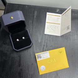 moissanite earrings size 5.0mm