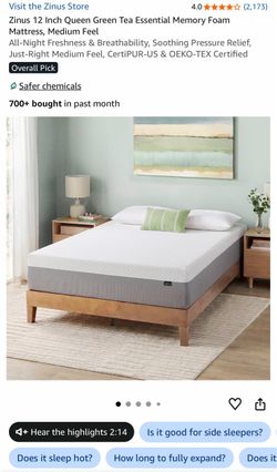 Zinus 12 Inch Queen Memory Foam Mattress brand new