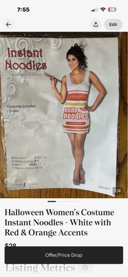 Instant Noodles Halloween Costume Dress